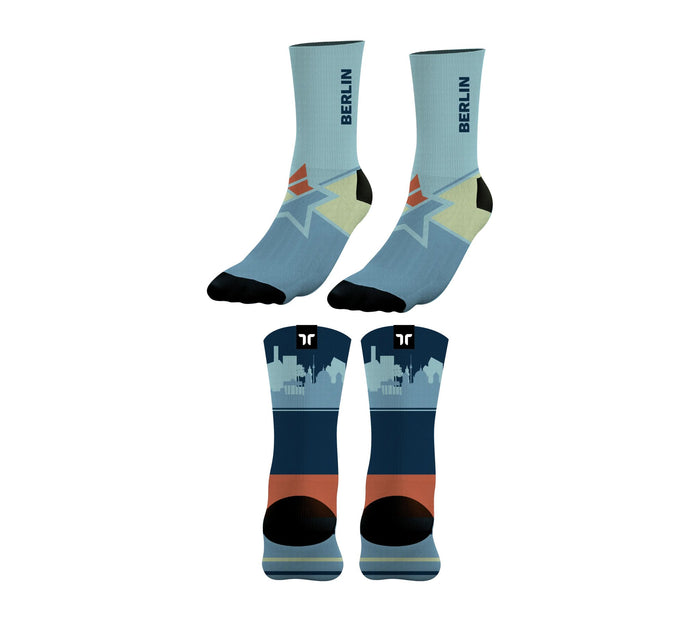 Berlin marathon compression socks by THERSIPO — running socks for runners