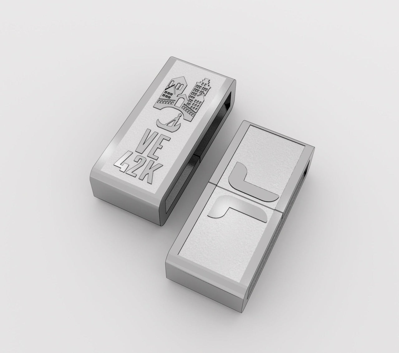 Venice 26.2 running charm — engraved stainless-steel marathon medal charm on a THERSIPO bracelet